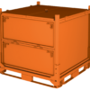 Heavy-Duty Transport Box in orange